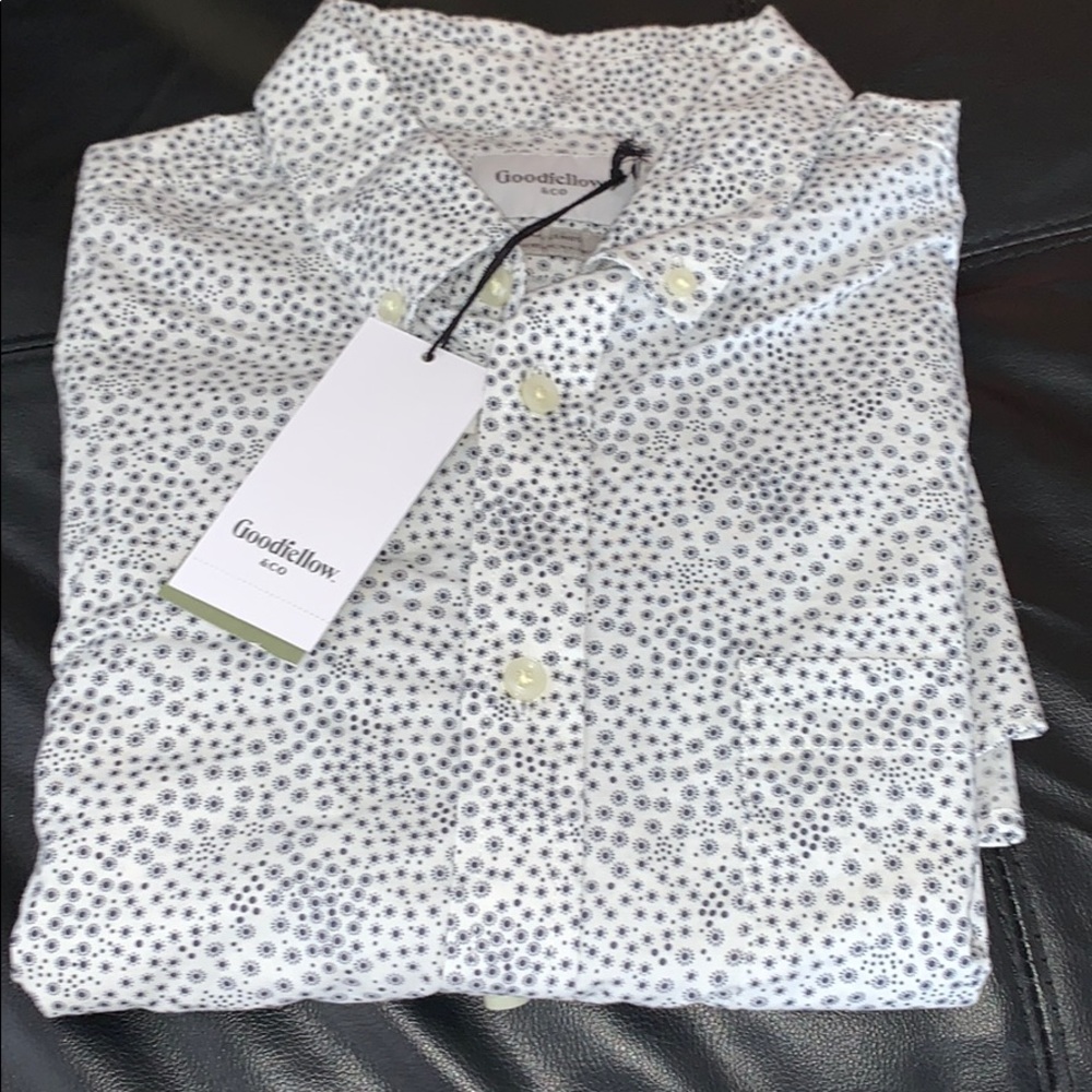 New Good Fellow & Co men’s button up shirt slim